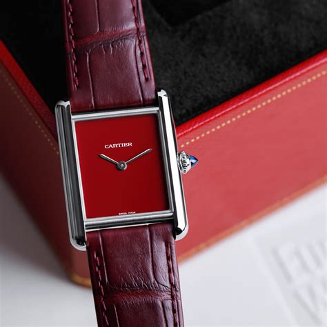 red dial men watch cartier|louis cartier red dial.